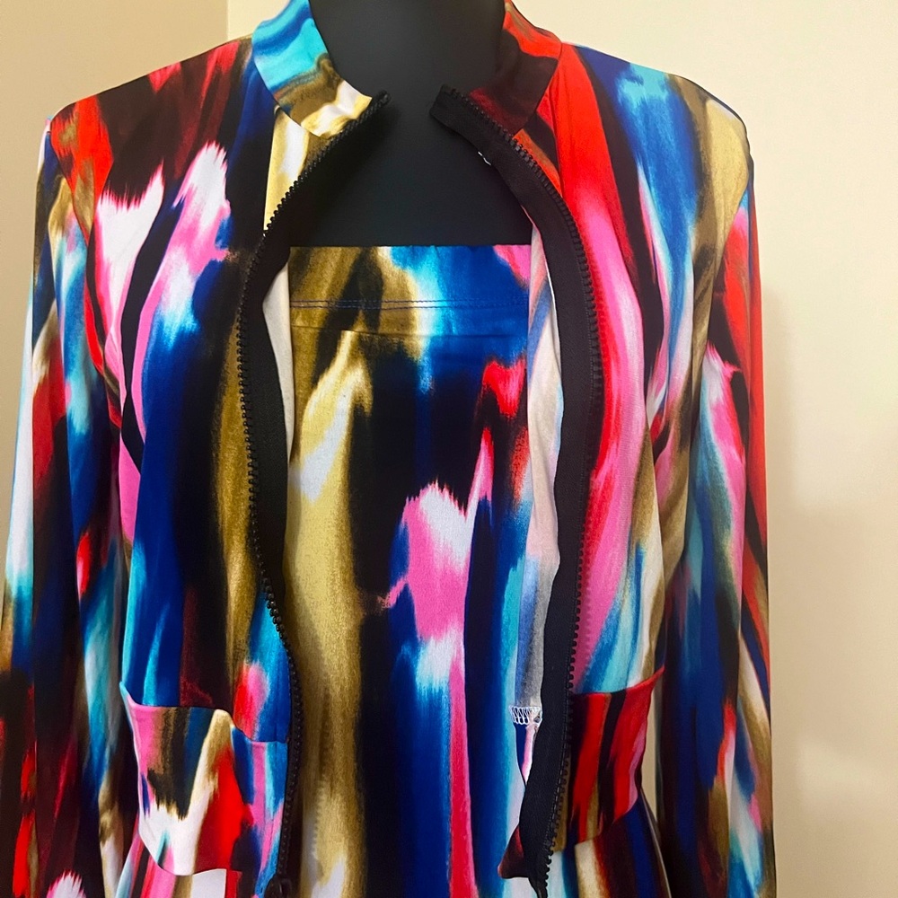 Plus-size Tie dye/watercolor 2pc set.